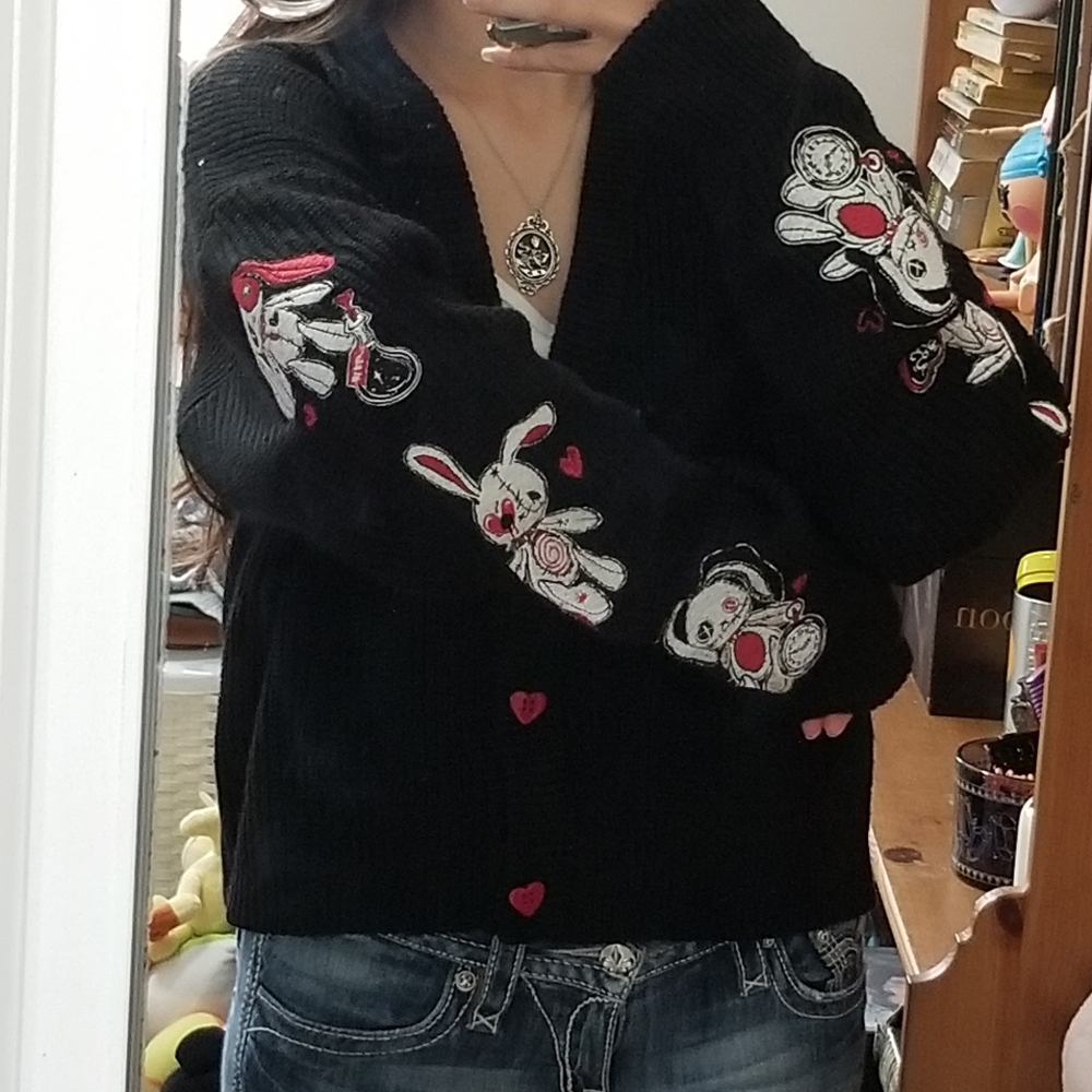Social Collision Bunny Cardigan